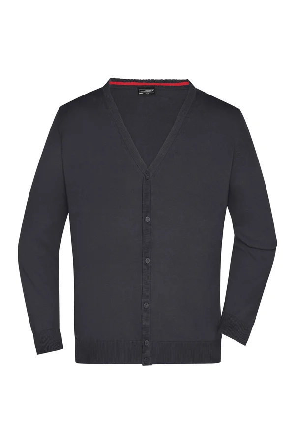 Men´s V-Neck Cardigan Black