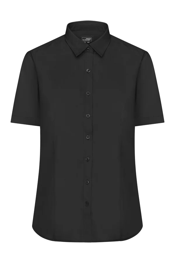 Ladies´ Shirt Shortsleeve Poplin Black