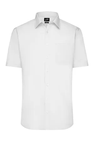 Men´s Shirt Shortsleeve Poplin White