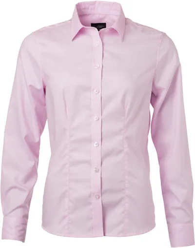 Micro-Twill Bluse langarm