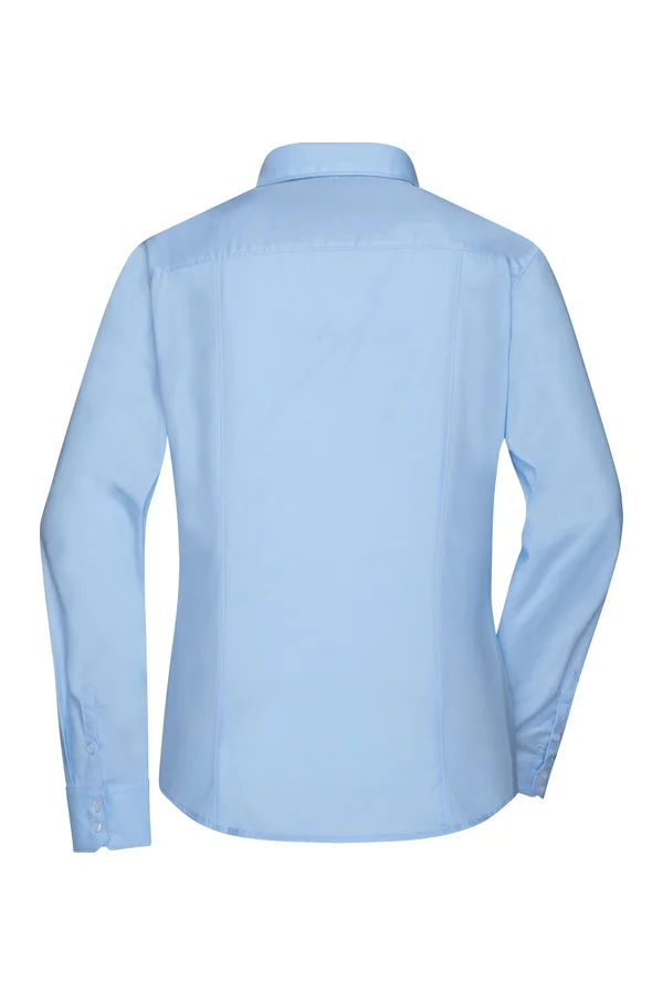 Ladies´ Shirt Longsleeve Micro-Twill Light Blue