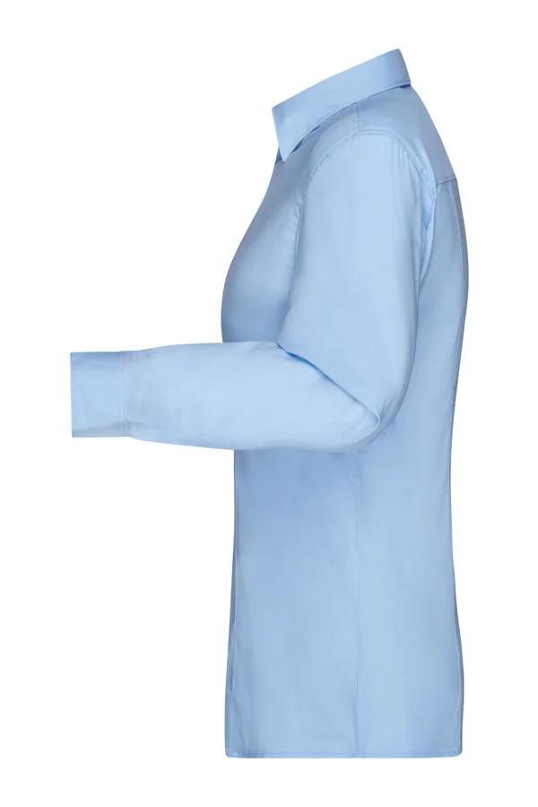 Ladies´ Shirt Longsleeve Micro-Twill Light Blue
