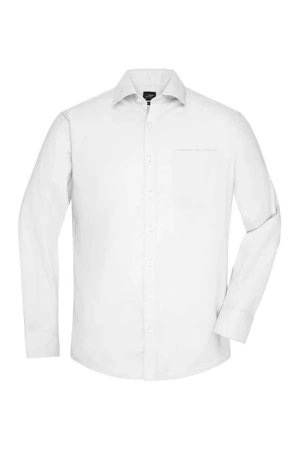 Men´s Shirt Longsleeve Micro-Twill White