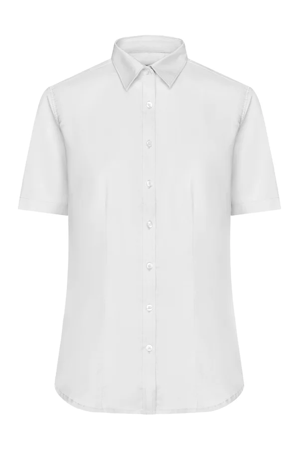 Ladies´ Shirt Shortsleeve Micro-Twill White