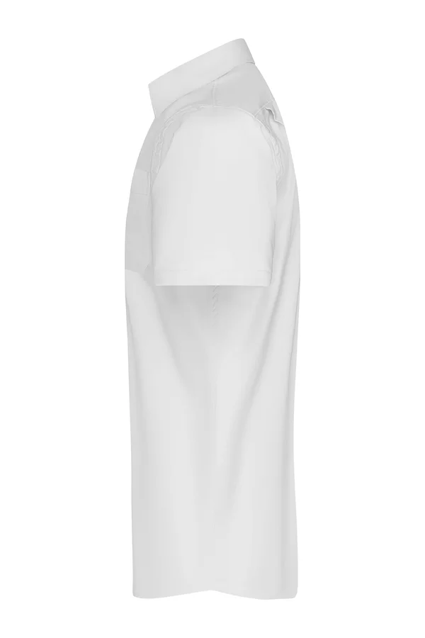 Men´s Shirt Shortsleeve Micro-Twill White