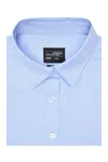 Herringbone Bluse langarm Light Blue