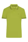 Herren Funktions Polo acid yellow/carbon