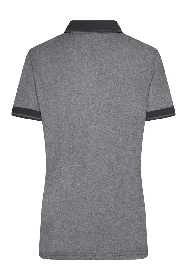Ladies´ Heather Polo black melange/black