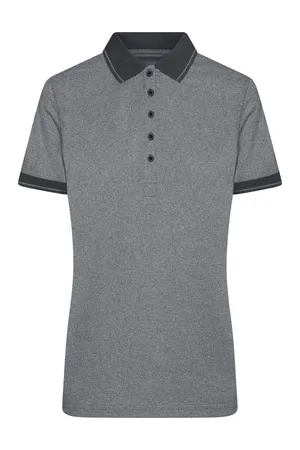 Ladies´ Heather Polo black melange/black