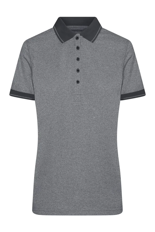 Ladies´ Heather Polo black melange/black