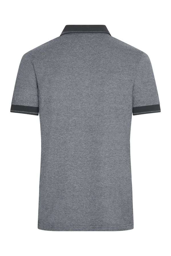 Men´s Heather Polo black melange/black