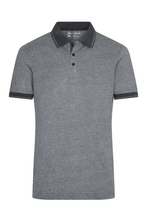 Men´s Heather Polo black melange/black