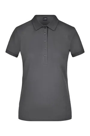 Ladies´ Elastic Polo Piqué graphite