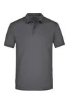 Men´s Elastic Polo Piqué graphite