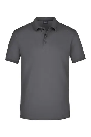 Men´s Elastic Polo Piqué graphite