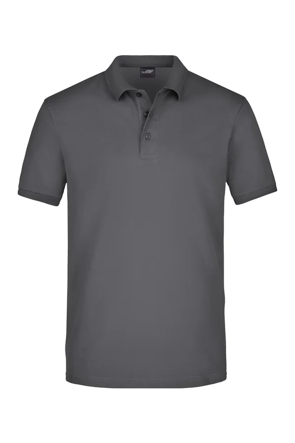 Men´s Elastic Polo Piqué graphite