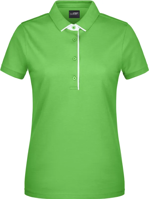 Damen Piqué Polo Single Stripe