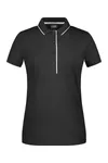 Ladies´ Polo Stripe Black / Silver