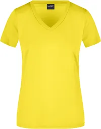 Damen V-Ausschnitt Sport T-Shirt