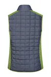 Ladies´ Knitted Hybrid Vest kiwi melange/anthracite melange