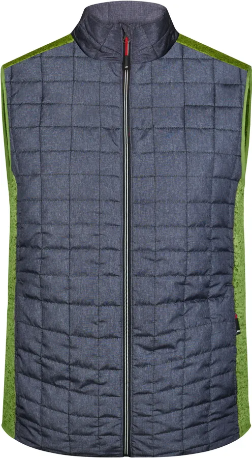 Herren Hybrid Strickfleece Gilet