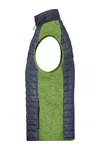 Men´s Knitted Hybrid Vest kiwi melange/anthracite melange