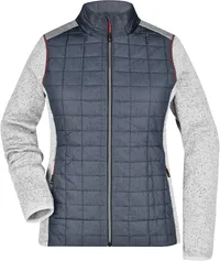 Damen Strick Hybrid Jacke