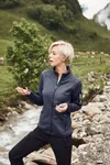 Ladies´ Knitted Fleece Jacket dark grey melange/silver