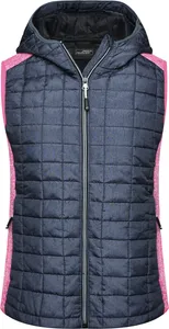 Damen Hybrid Strickfleece Gilet