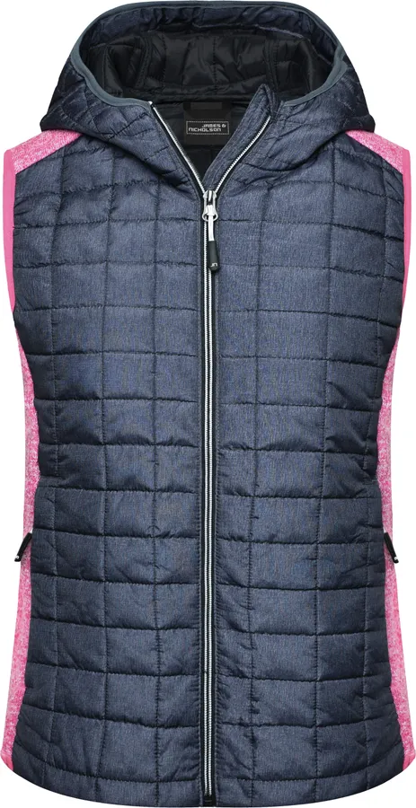 Damen Hybrid Strickfleece Gilet