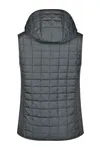 Ladies´ Knitted Hybrid Vest grey melange/anthracite melange
