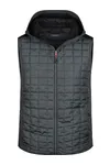 Men´s Knitted Hybrid Vest grey melange/anthracite melange