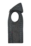 Men´s Knitted Hybrid Vest grey melange/anthracite melange