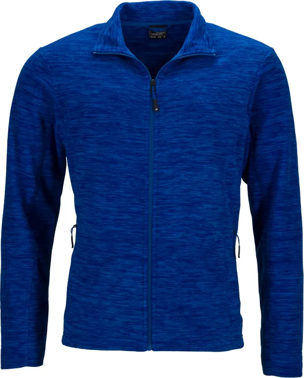 Herren Melange Fleece Jacke