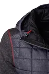 Ladies´ Knitted Hybrid Jacket grey melange/anthracite melange