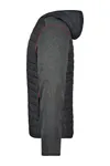 Men´s Knitted Hybrid Jacket grey melange/anthracite melange