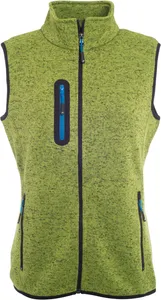 Damen Strickfleece Weste mit Stehkragen