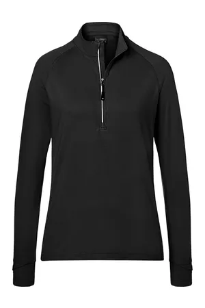 Damen Sport Shirt langarm Black
