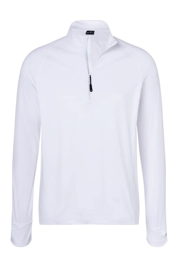 Herren Sport Shirt langarm White