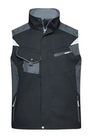 Workwear Vest - STRONG - black/carbon