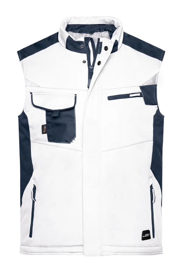 Craftsmen Softshell Vest -STRONG- white/carbon