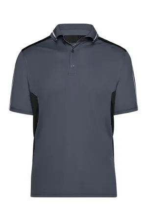 Herren Workwear Piqué Polo - Strong carbon/black