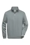 Workwear Half Zip Sweat Dark Grey