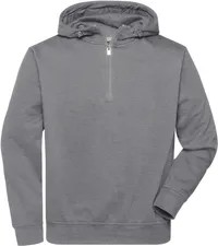 Bio Workwear Halfzip Kapuzen Sweater
