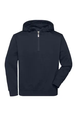 BIO Workwear-Half Zip Hoody Navy