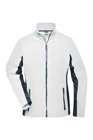 Ladies´ Workwear Fleece Jacket -STRONG- white/carbon
