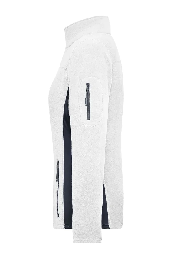 Ladies´ Workwear Fleece Jacket -STRONG- white/carbon