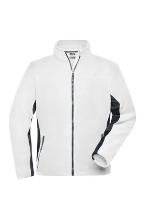 Men´s Workwear Fleece Jacket -STRONG- white/carbon