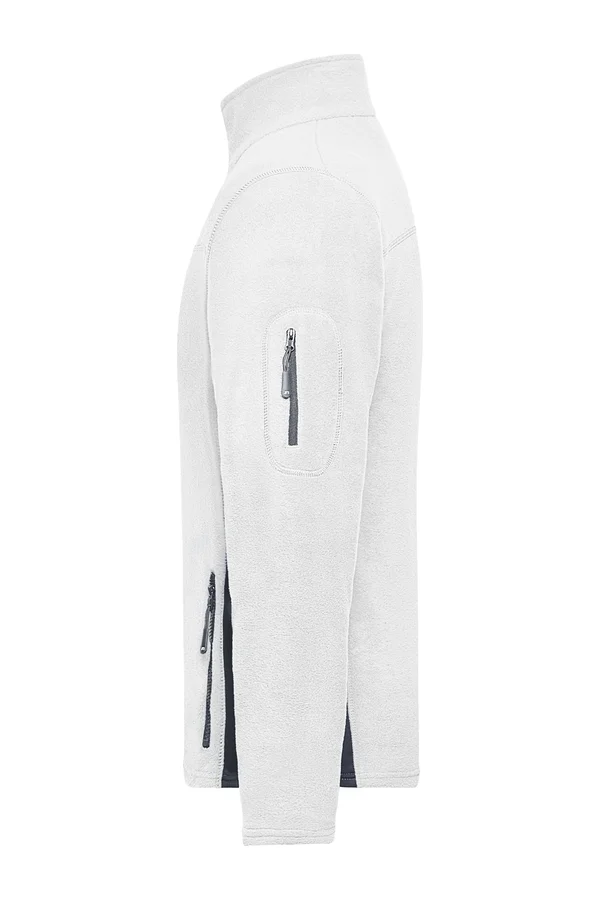 Men´s Workwear Fleece Jacket -STRONG- white/carbon
