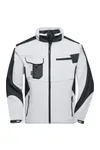 Workwear Softshell Jacket -STRONG- white/carbon